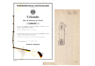 Josef Krampe erhält das Patent für das erste Kabelmesser – das Original Jokari-Messer wird heute vielfach kopiert