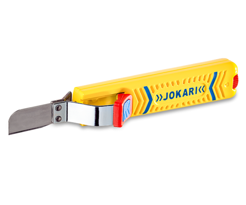 JOKARI Cable Knife No. 28G SECURA for stripping round cables 8-28mm Ø